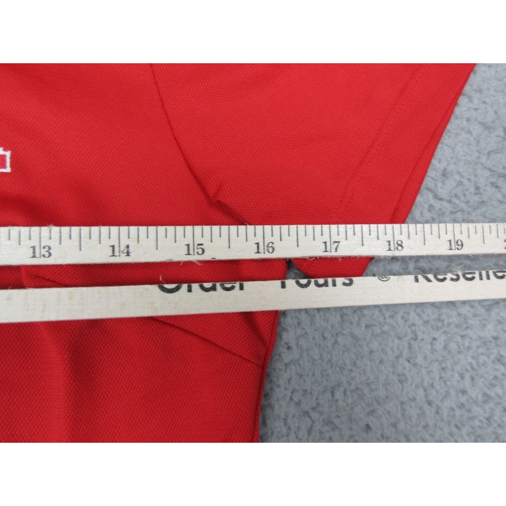 Nike Golf Dri-FIT Polo Shirt Womens Small Red Short Sleeve Ballen Isles Golf Top - Picture 7 of 11